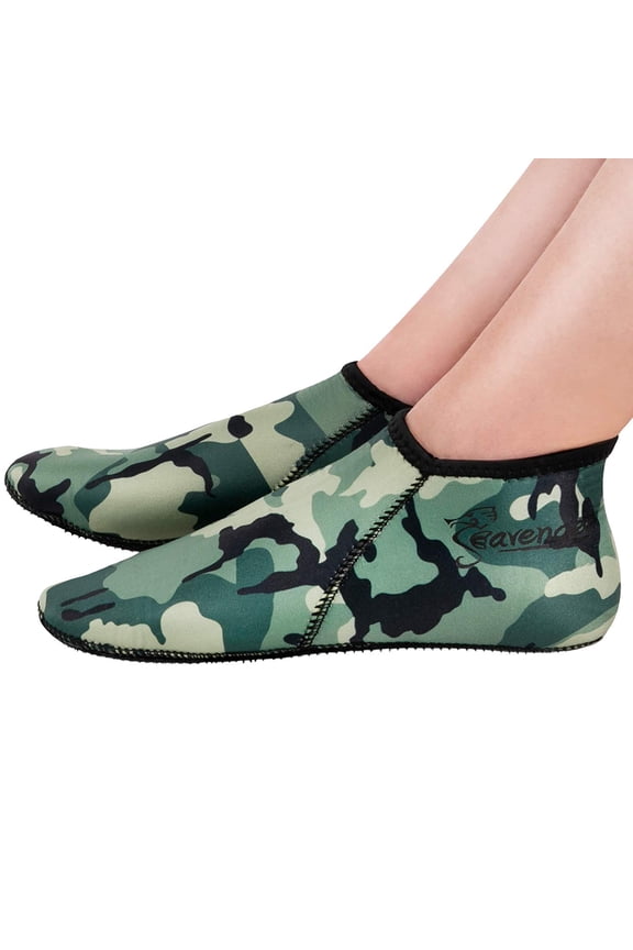 Zephyr 3mm Neoprene Dive Socks (Camouflage, X-Small)