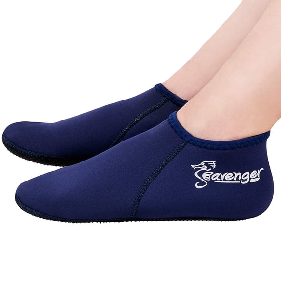 Seavenger Zephyr 3mm Neoprene Dive Socks (Navy, Small)