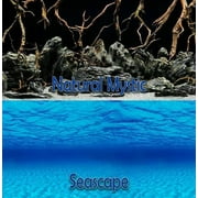 Seaview Seascape/Natural Mystic 18” Aquarium Double-Sided Background BGSS1-18 (L - 72")