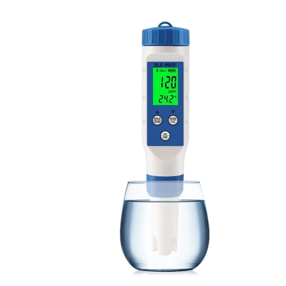 Seawater Salinity Meter Salt Tester Monitor for Aquariums Pool Fish Tank Seafood Aquaculture 0.1-200ppt ATC ,Reliable