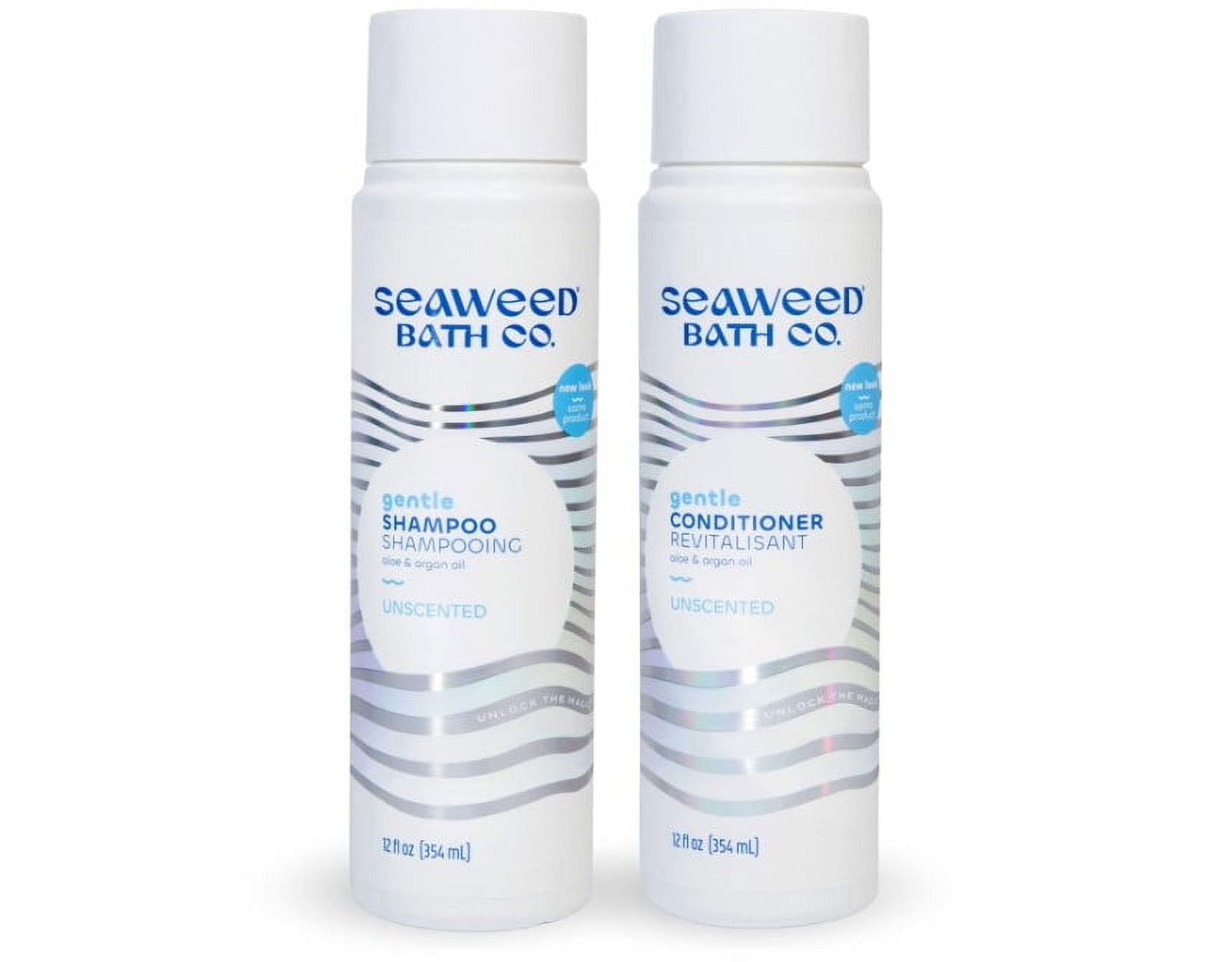 Seaweed Bath Co. Gentle Shampoo and Conditioner Set, Unscented, 12 Oz. Pack Of 2