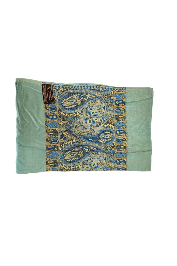 Seaweed Green Paaldar Scarf For Women Exquisite Unique Winter Collection Lightweight Soft Scarf Shawl Wrap.