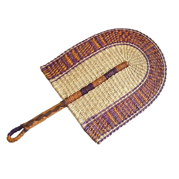Seaweed Weaving Fan Nordic Hand Woven Africans Elements Fans Portable Sturdy Handheld Straw Fan For Party Wall Decoration