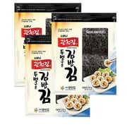 Seaweed for kimbap, Twice Roasted   3 packs 100 full sheets, 200g