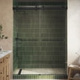 thumbnail image 1 of Seawin 44-48 in. W x 76 in. H Verona Air Sliding Bypass Frameless Shower Door - 5/16 in. (8 mm) Clear Tempered Glass with NanoShield Glass Coating (Matte Black), 1 of 16