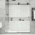 thumbnail image 1 of Seawin Crystal Sliding Shower Door 44 - 48 in. W x 78 in. H Matte Black Hardware 3/8 inch (10 mm) Thick Clear Glass Matte Black, 1 of 11