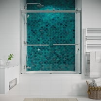Seawin Strada Light Bypass Sliding Shower Door 44 - 48 in. W x 76 in. H ...