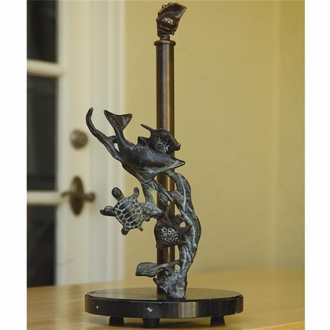 Seaworld Paper Towel Holder - Brass Marble - 14 x 7.50 x 7.50 in.