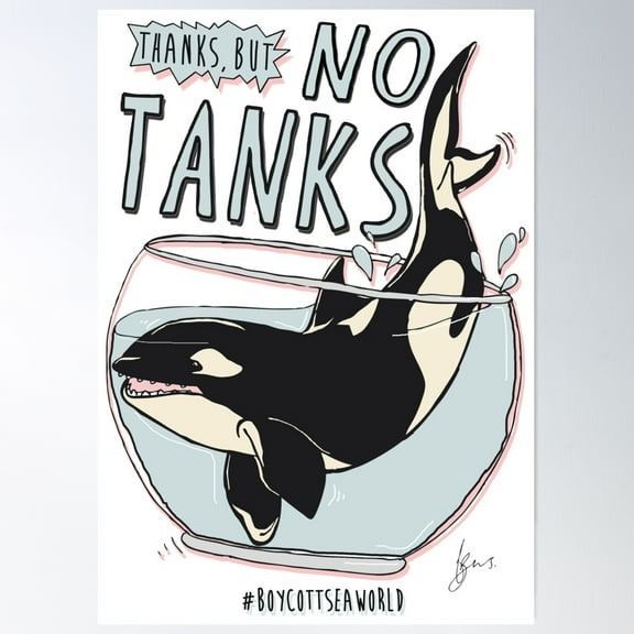 Seaworld Poster Wall Art, Modern Wall Decor For Living Room Bedroom, 16x24 UNFRAMED