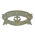 thumbnail image 1 of Seaworn Bronze Cast Iron Poop Deck Quarters Sign 8'', 1 of 1