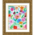 thumbnail image 1 of Seay, Anne 26x32 Gold Ornate Wood Framed with Double Matting Museum Art Print Titled - Floral Fun I, 1 of 4