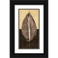 thumbnail image 1 of Seba, John 11x18 Black Ornate Wood Framed with Double Matting Museum Art Print Titled - Palm Leaf I, 1 of 4