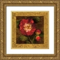 thumbnail image 1 of Seba, John 12x12 Gold Ornate Wood Framed with Double Matting Museum Art Print Titled - Red Camellias I, 1 of 4
