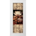thumbnail image 1 of Seba, John 13x32 White Modern Wood Framed Museum Art Print Titled - Waterlily Panel II, 1 of 4