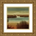 thumbnail image 1 of Seba, John 15x15 Gold Ornate Wood Framed with Double Matting Museum Art Print Titled - On The Water I, 1 of 4