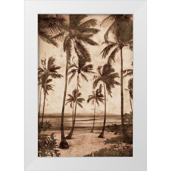 Seba, John 23x32 White Modern Wood Framed Museum Art Print Titled - Trade Winds II