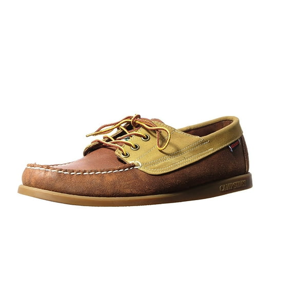Sebago Men Campsides Canvas Boat Shoe Brown/Wax 13 D M US