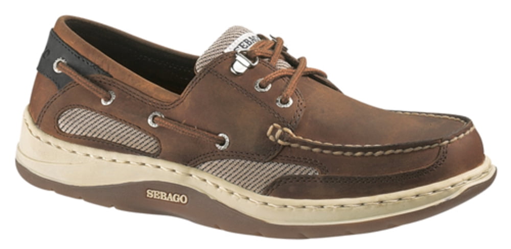 Sebago Mens Clovehitch II Boat Shoes in Walnut - Walmart.com display picture 2
