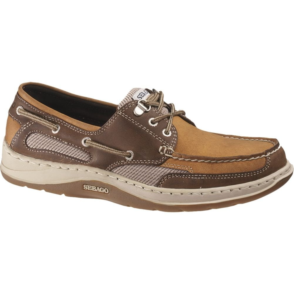 Sebago Men s Clovehitch II Dark Taupe Dark Brown Boat Shoe 9M Walmart