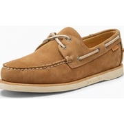 Sebago Mens Crest Docksides Tan Nubuck Boat Shoe 7W