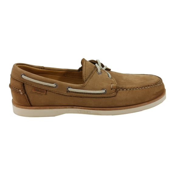 Sebago Men's Crest Docksides Tan Nubuck Boat Shoe 7W