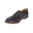 thumbnail image 1 of Sebago Mens Norwich Penny Bison Leather Loafers in Black, 1 of 5