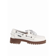 Sebago White Ranger Tale Leather Loafers White Womens