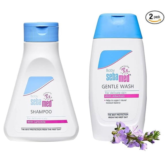 Sebamed Baby (Children) Shampoo 150ml & Baby Wash Extra Soft, 200ml Combo