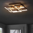 thumbnail image 1 of JONATHAN Y Sebastian 17.5" Integrated LED Metal Flush Mount Ceiling Light, Coffee, JYL7213A, 1 of 8