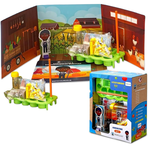 Brown Toy Box Sebastian Agriculture STEM Kit for Kids Ages 6-8, Educational Science Learning Toy for Boys & Girls