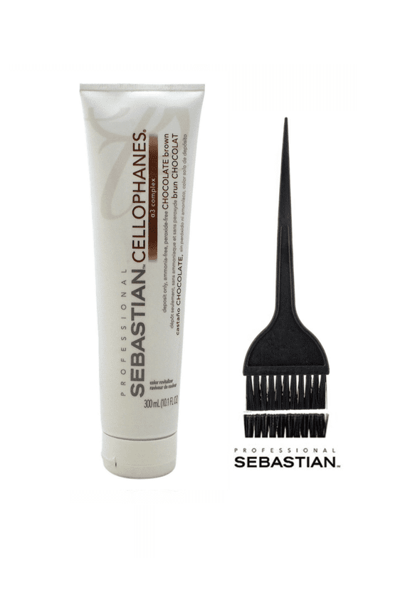Sebastian Cellophanes Color Treatment 10.1 oz - (Chocolate Brown)-(W/ BRUSH )