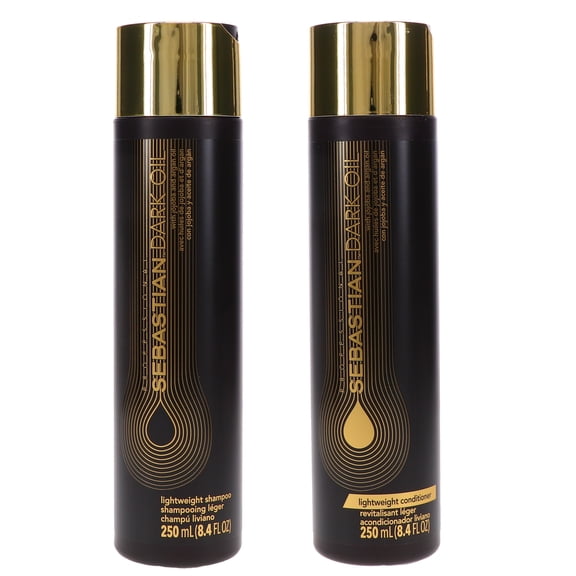 Sebastian Dark Oil Lightweight Shampoo 8.5 oz & Dark Oil Lightweight Conditioner 8.5 oz Combo Pack