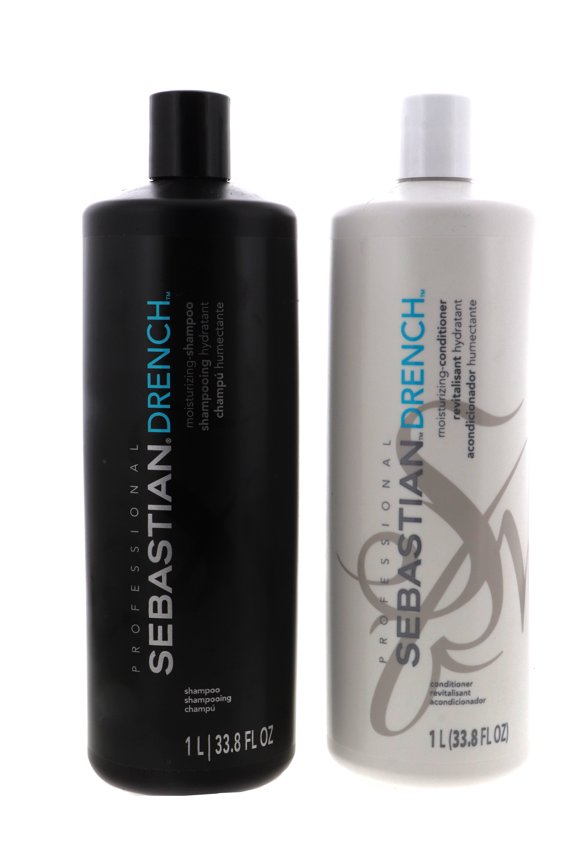 Sebastian Drench Moisturizing Shampoo and Conditioner Liter Duo 33.8 oz