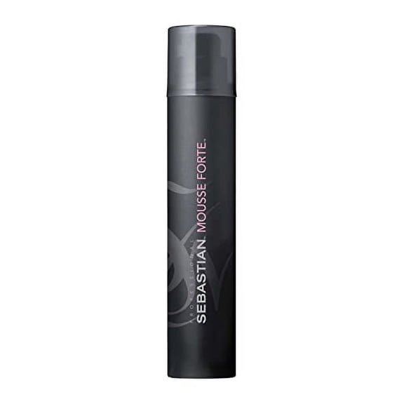 Sebastian Professional Mousse Forte | Strong-Hold Hair Styling Mousse | Volume, Body-Boosting for Curls & Waves with Heat Protection | 7 oz