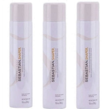 Sebastian Professional Shaper PLUS Hairspray (3-Pack) – 10.6 Oz Each, Extra Hold, Humidity-Resistant, Fast Drying