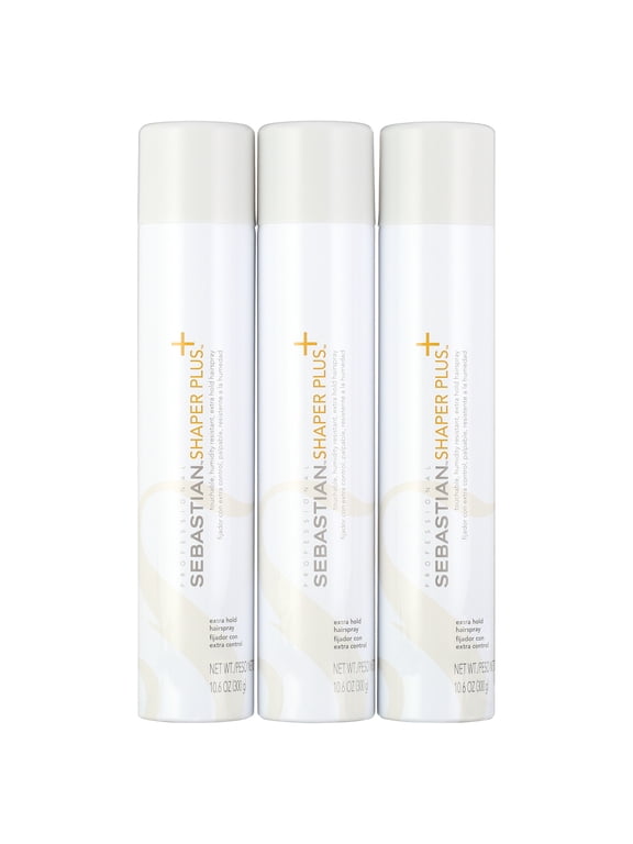 Sebastian Shaper Plus Hairspray (3 Bottles), 10.6 Oz