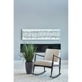 thumbnail image 1 of Sebastian Solid Back Upholstered Rocking Chair Beige and Walnut, 1 of 2