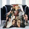 thumbnail image 1 of Sebastian Stan Blanket Soft and Warm Lightweight Fluffy Throws Blankets Rug Carpet Gift for Beach Yoga Bedroom Living Room Decoration Sofa Camping Trip Dorm Decor All Season, 1 of 6