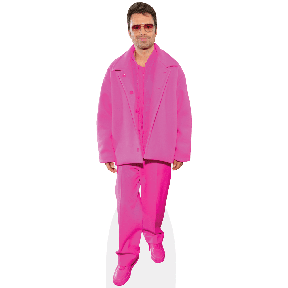 Silhouette En Carton Celebrity Cutouts - Sebastian Stan (Costume Noir) - Miniature