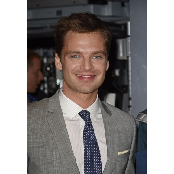 Sebastian Stan Inside For Stars Of Marvel'S Captain America The Winter Soldier Ring Nyse Opening Bell New York Stock