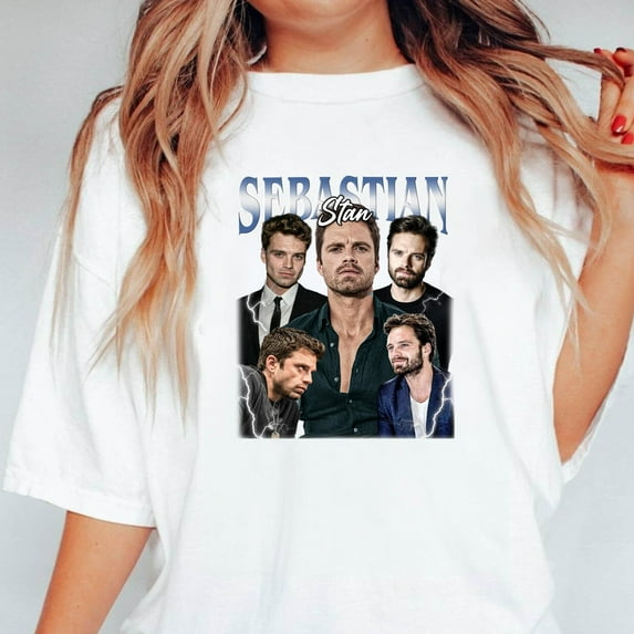 Sebastian Stan The Vintage Softstyle Gift for Fans of The Unisex T-Shirt, up to 5XL