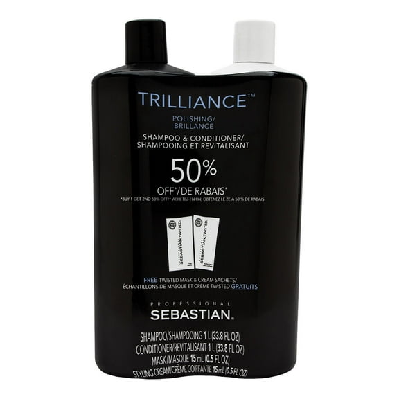 Sebastian Trilliance Polishing Shampoo and Conditioner 2 x 33.8oz DUO