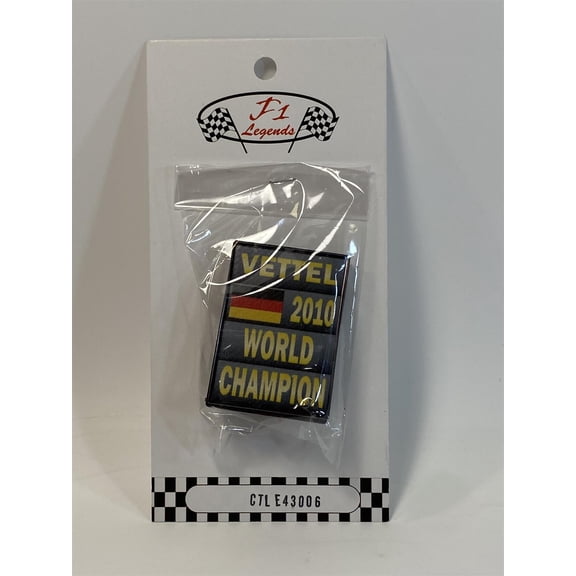 Sebastian Vettel 2010 World Champion F1 Board Signage 1:43 Scale Cartrix 43006
