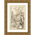 thumbnail image 1 of Sebastiano Ricci 12x18 Gold Ornate Wood Frame and Double Matted Museum Art Print Titled - David Declines King Saul's Weapons (1684), 1 of 4