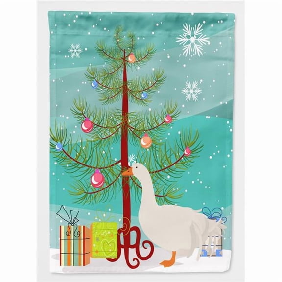 Sebastopol Goose Christmas Flag - Canvas House Size