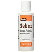 Sebex Medicated Dandruff Shampoo for Sebulex - 4 oz, (Pack of 6)