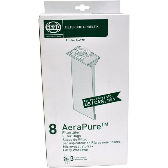 Sebo Air Belt Type K Upright Vacuum Cleaner Bags