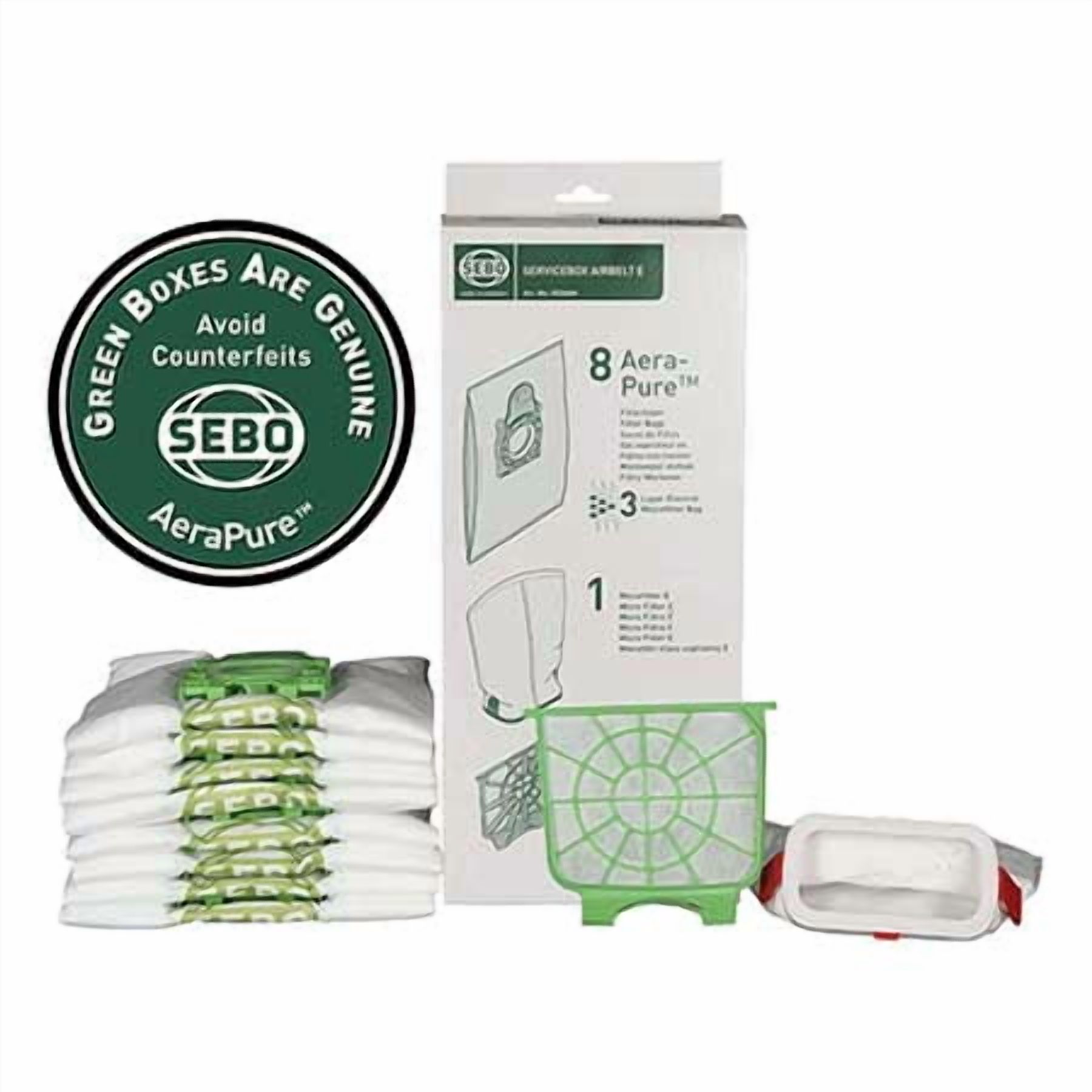 SEBO Automatic X7 Premium Upright Vacuum Cleaner - White - 91542AM