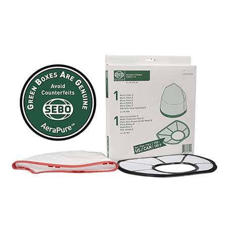 Sebo Filter Set - 1 Motor Protection and 1 Micro Exhaust  for AIRBELT D Series