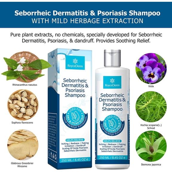 Seborrheic Dermatitis Shampoo, Psoriasis Shampoo, Seborrheic Dermatitis Treatment, Scalp psoriasis Treatment, Dandruff Shampoo, Dry Itchy Scalp Treatment, Dandruff Treatment Provides Soothing Relief